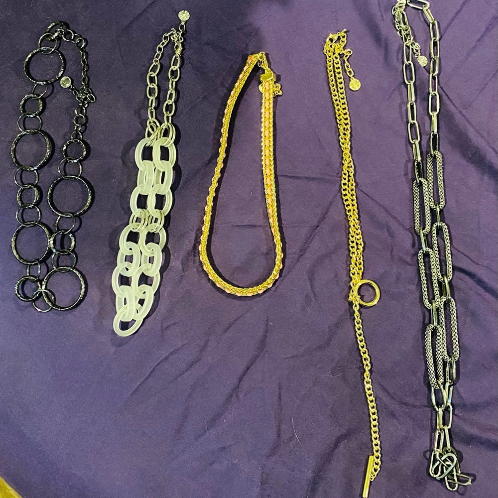 Lot of 5 Mary Kay prize necklaces